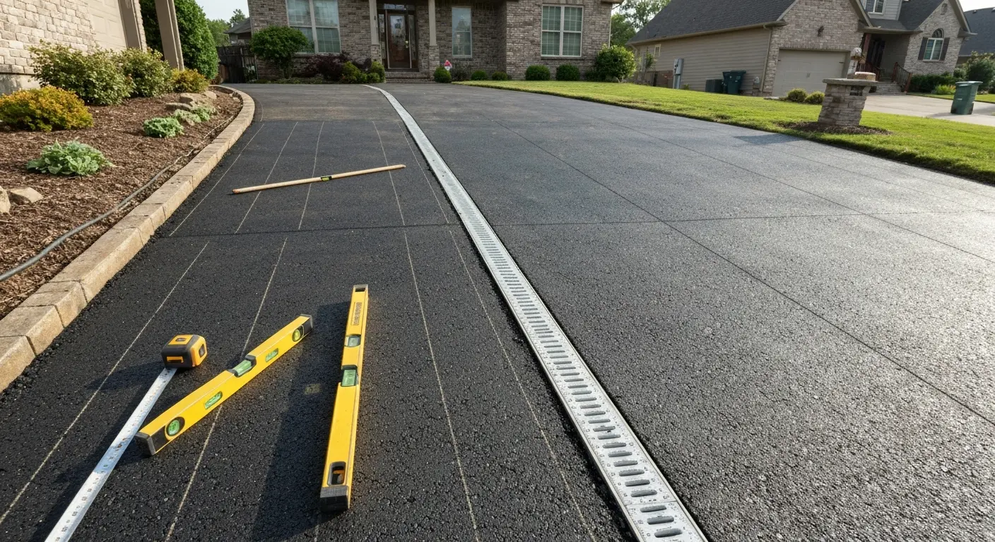 Driveway grading and drainage