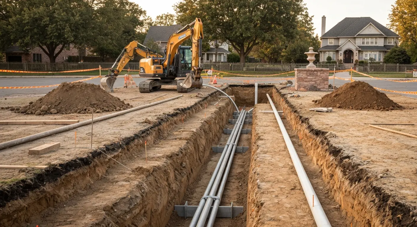 Utility trenching and underground installation