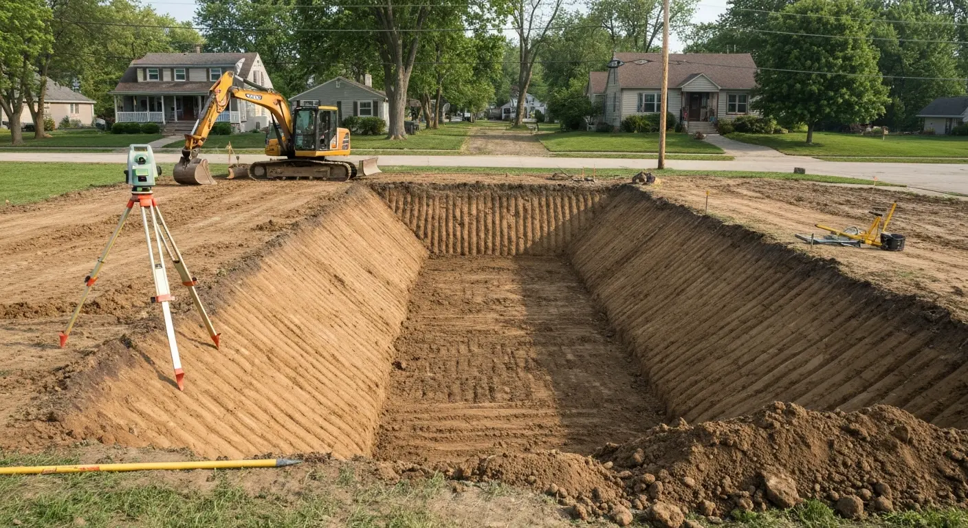 Excavation and grading work