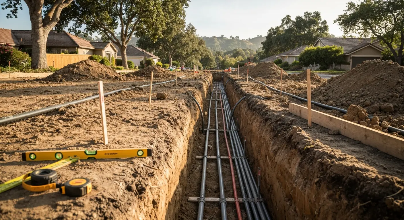 Utility trenching and installation