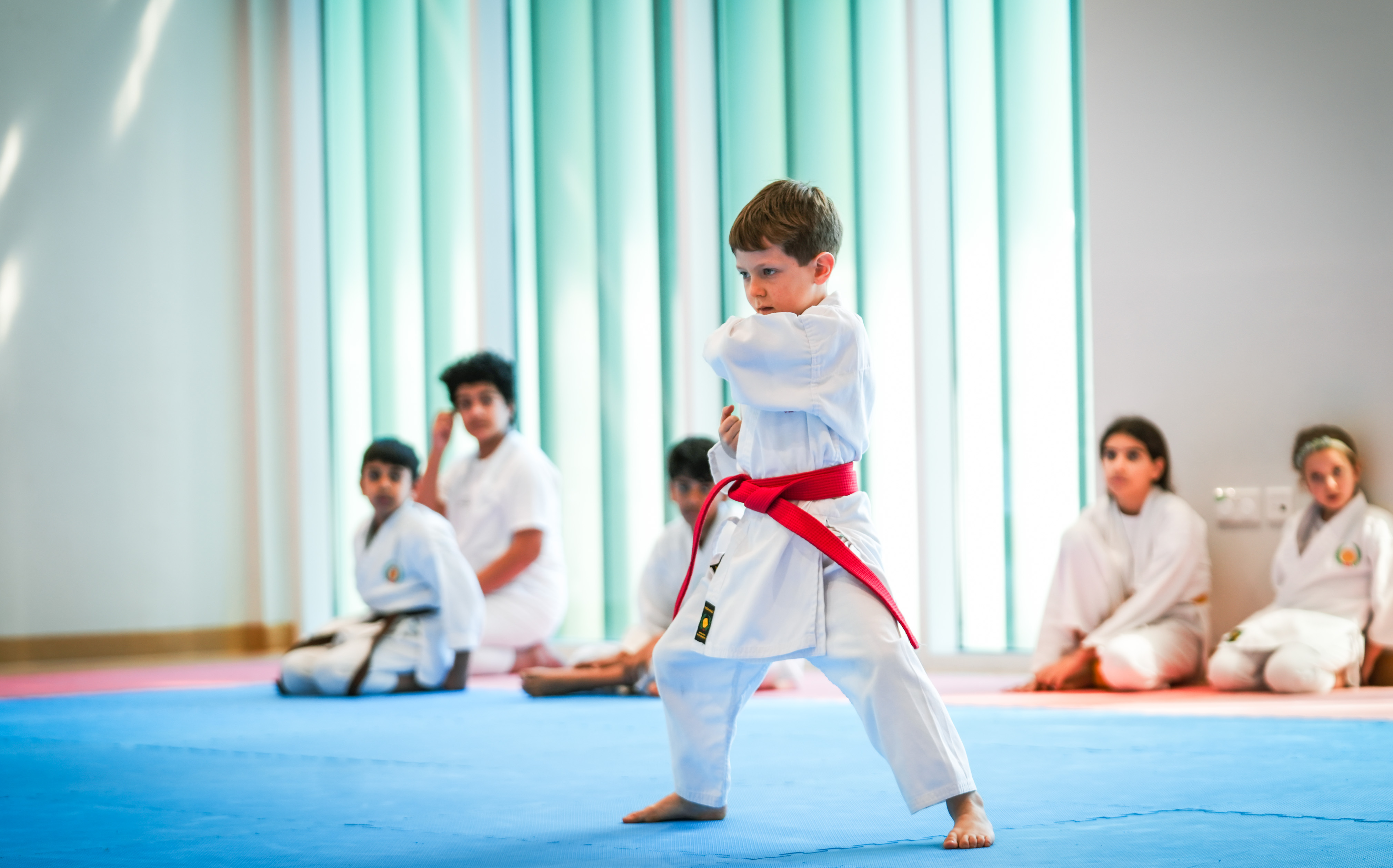 Shotokan Karate builds confidence that discourages bullying in hskd academy dubai