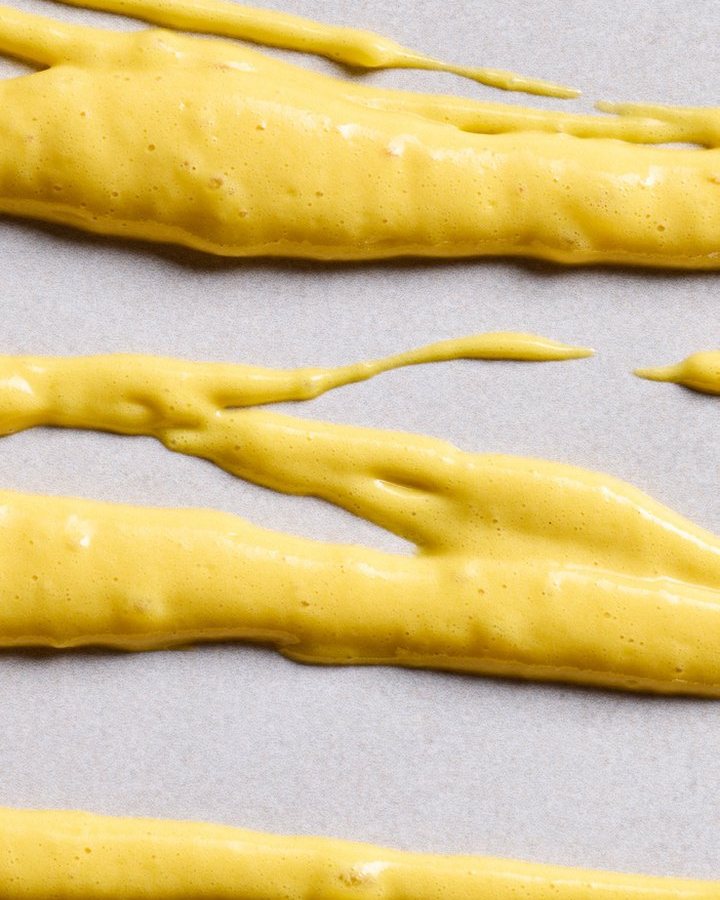 Relleno de queso crema y fruta de la pasión