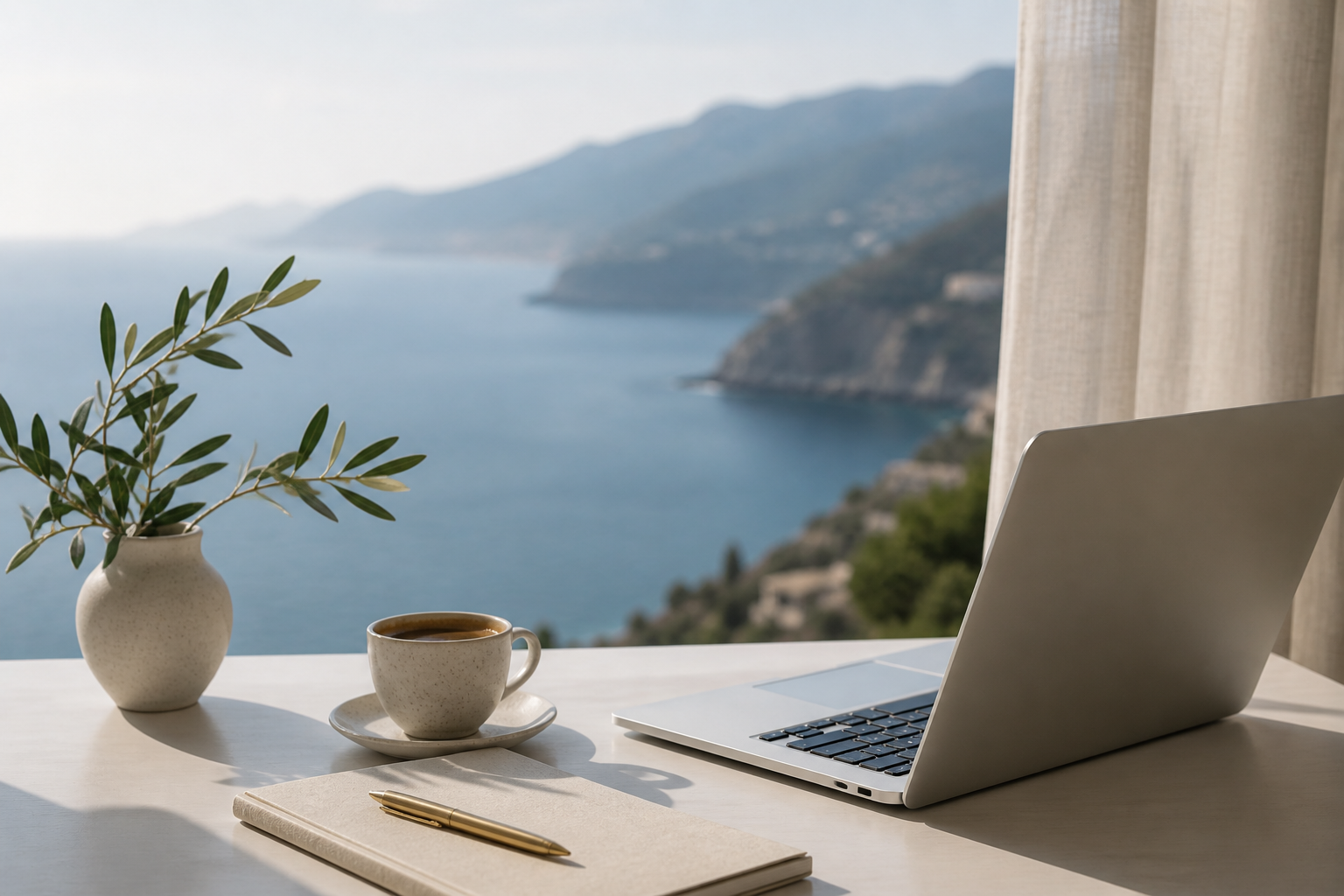 Quiet luxury workspace