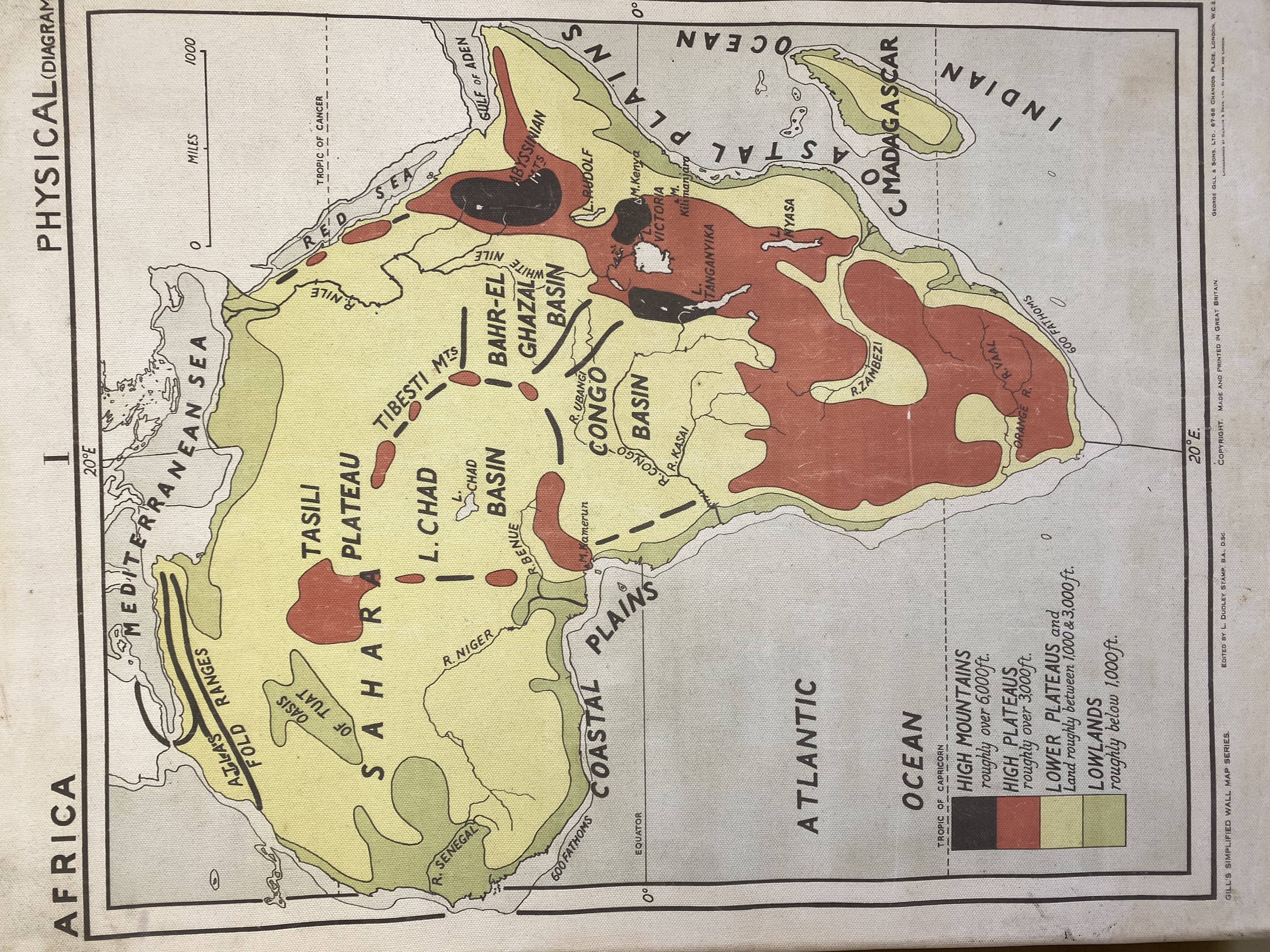 Map of Africa showing Abercrombie & Kent safari destinations