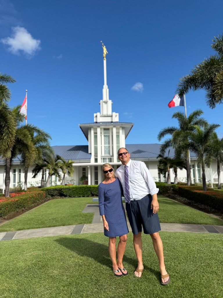 Brian and Angela Hughes in Tahiti