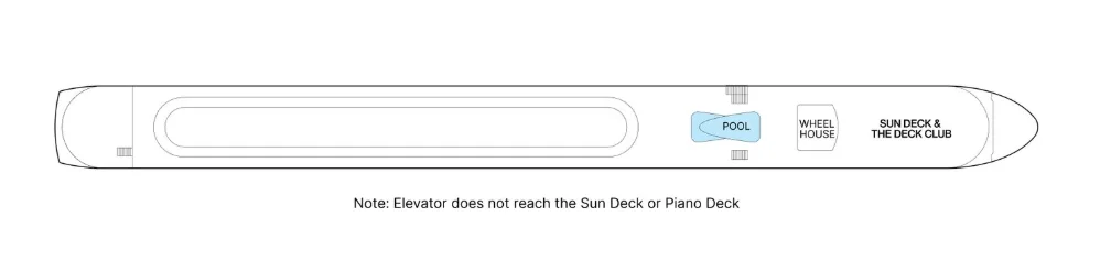 AmaVenita Sun Deck plan showing the pool and outdoor deck layout