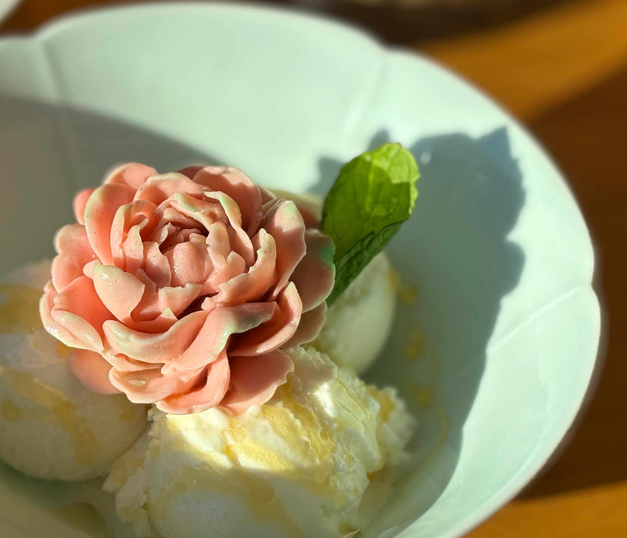 Detaljbild av kinesisk maträtt från Shui Yin Bo Tuo restaurang