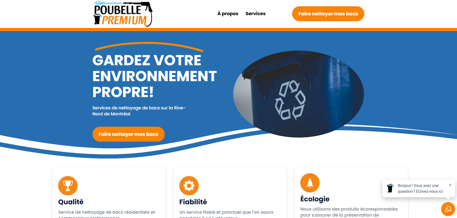 Poubelle Premium - Site web