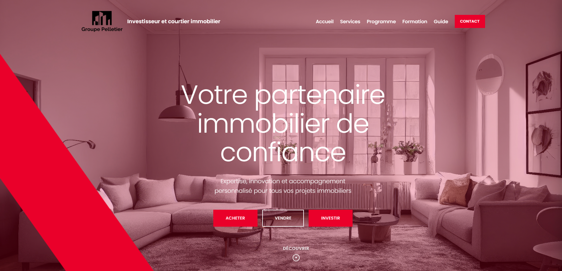 Groupe Pelletier - Site web