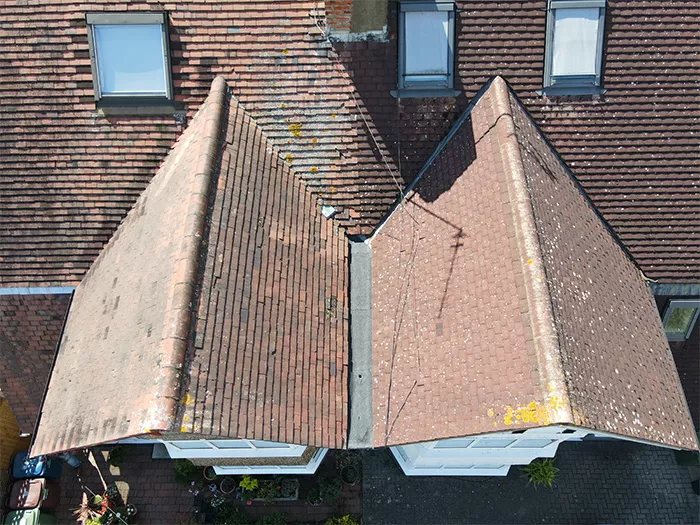 Drone roof inspection image