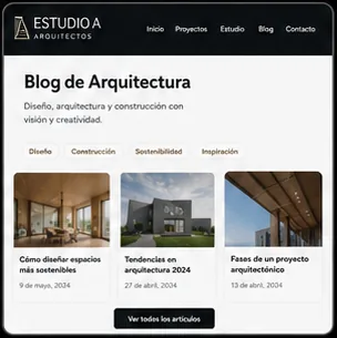 Blog article layout