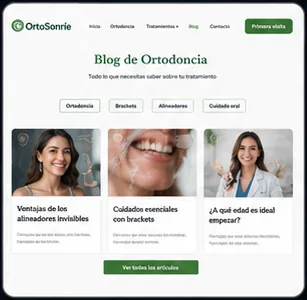 Blog article layout
