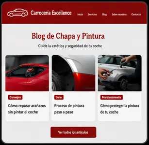 Blog article layout