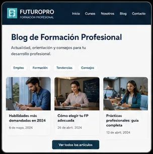 Blog article layout