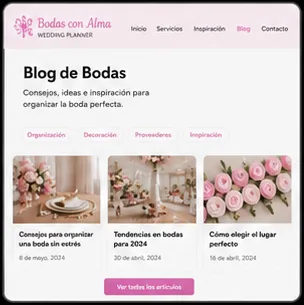 Blog article layout
