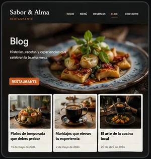 Blog article layout