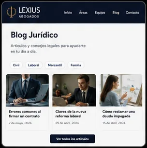 Blog article layout