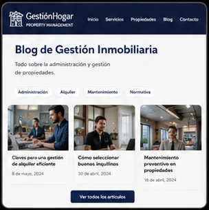 Blog article layout