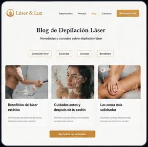 Blog article layout