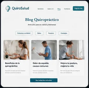 Blog article layout