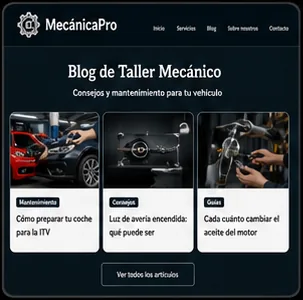 Blog article layout