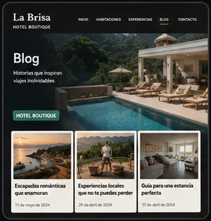 Blog article layout