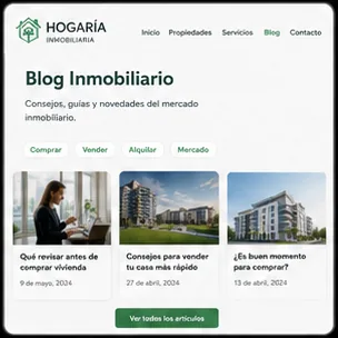 Blog article layout