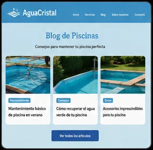 Blog article layout
