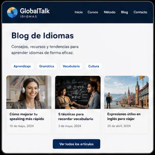Blog article layout