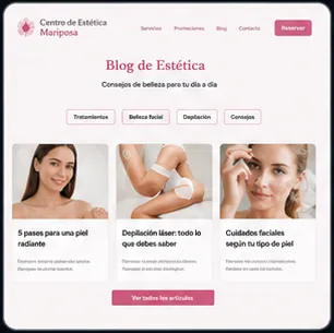 Blog article layout