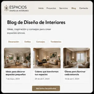 Blog article layout