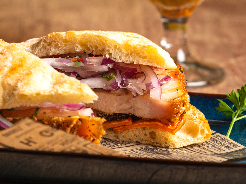 Chicharrón Sandwich