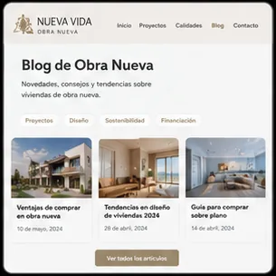 Blog article layout