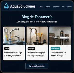 Blog article layout