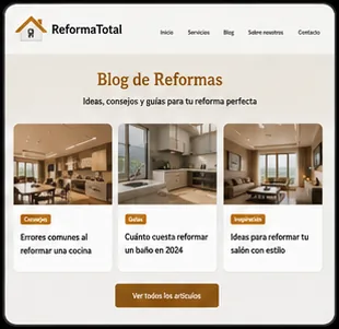 Blog article layout