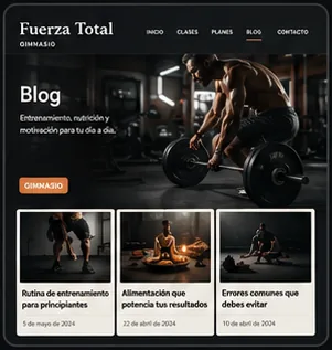 Blog article layout
