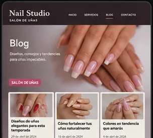 Blog article layout