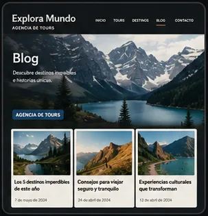 Blog article layout