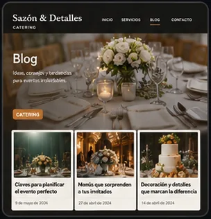 Blog article layout