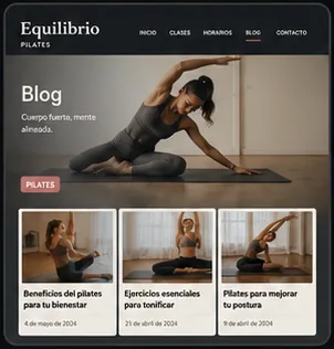 Blog article layout