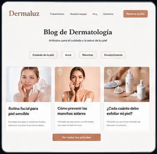 Blog article layout