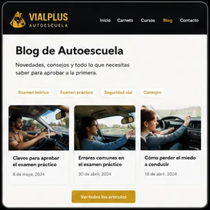 Blog article layout
