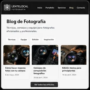 Blog article layout