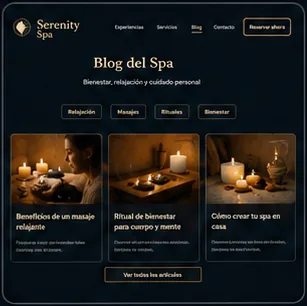 Blog article layout