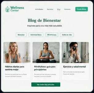 Blog article layout