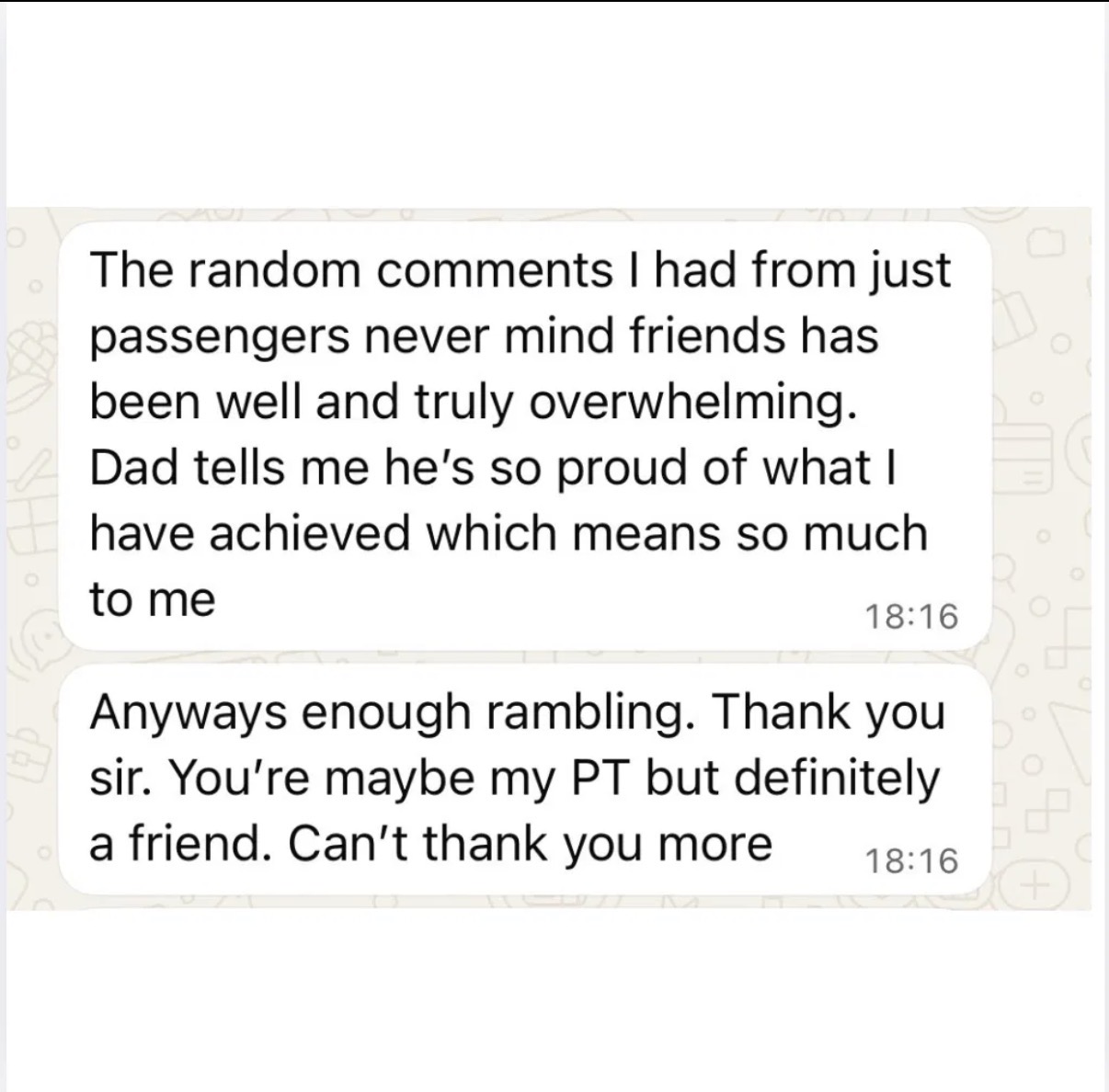 Client message