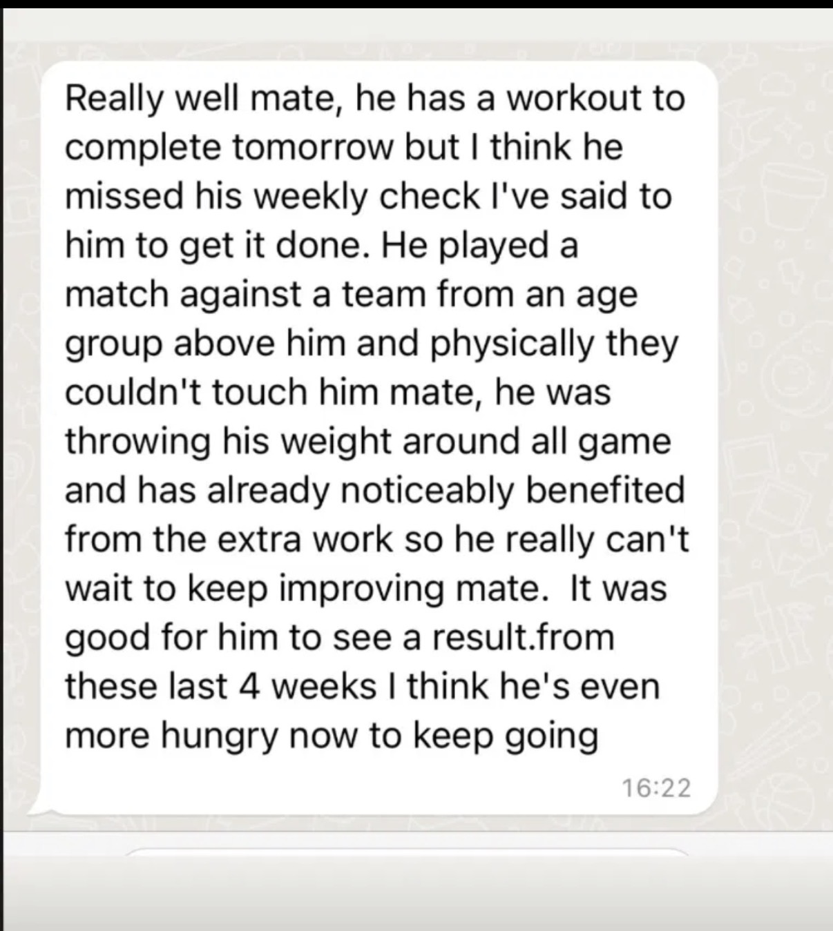 Client message