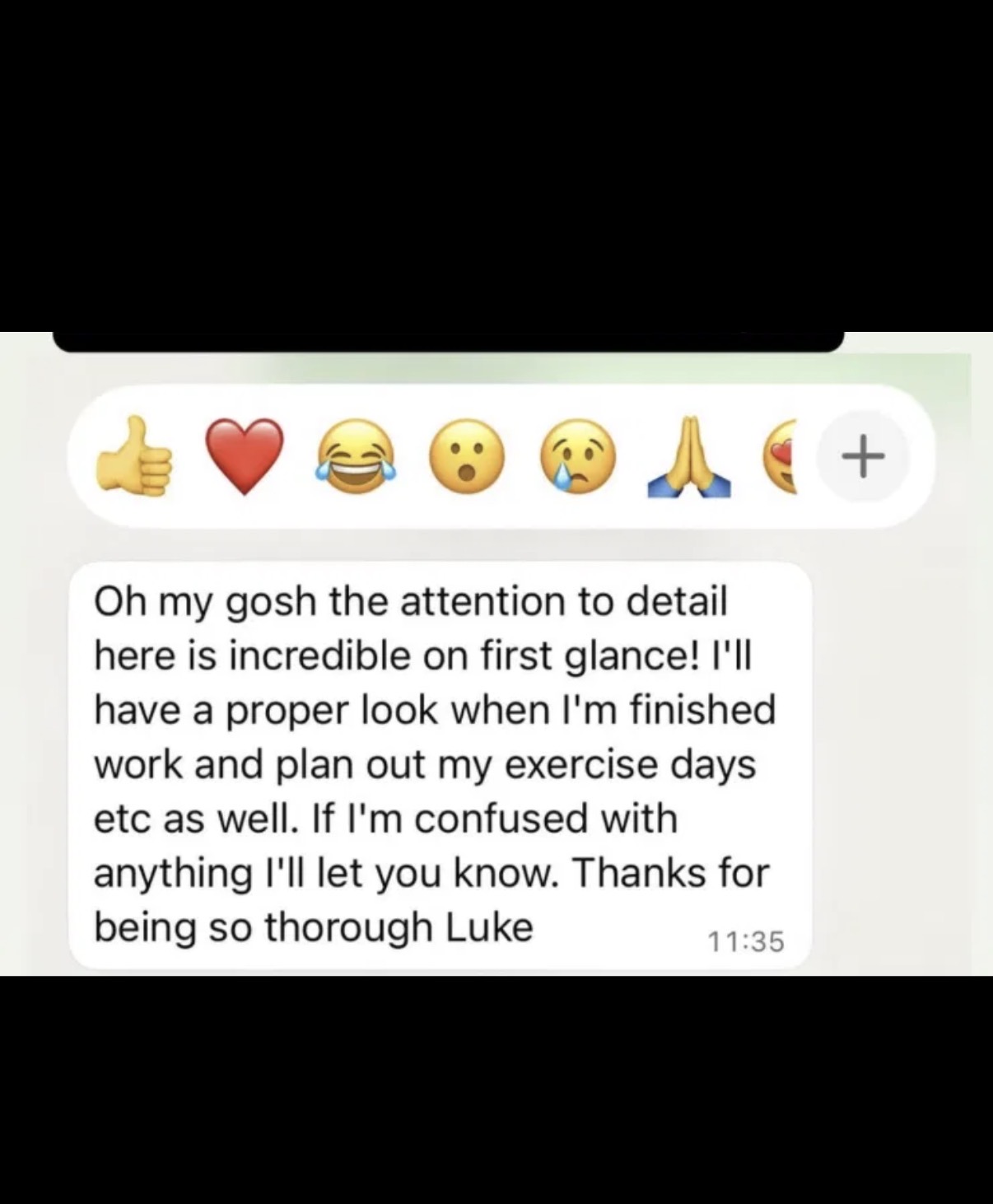 Client message