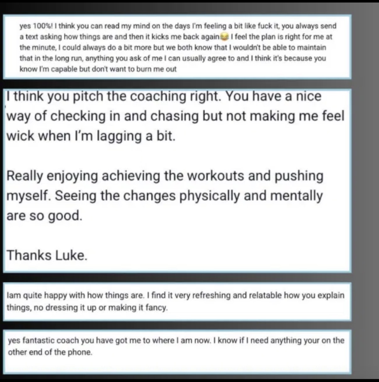 Client message