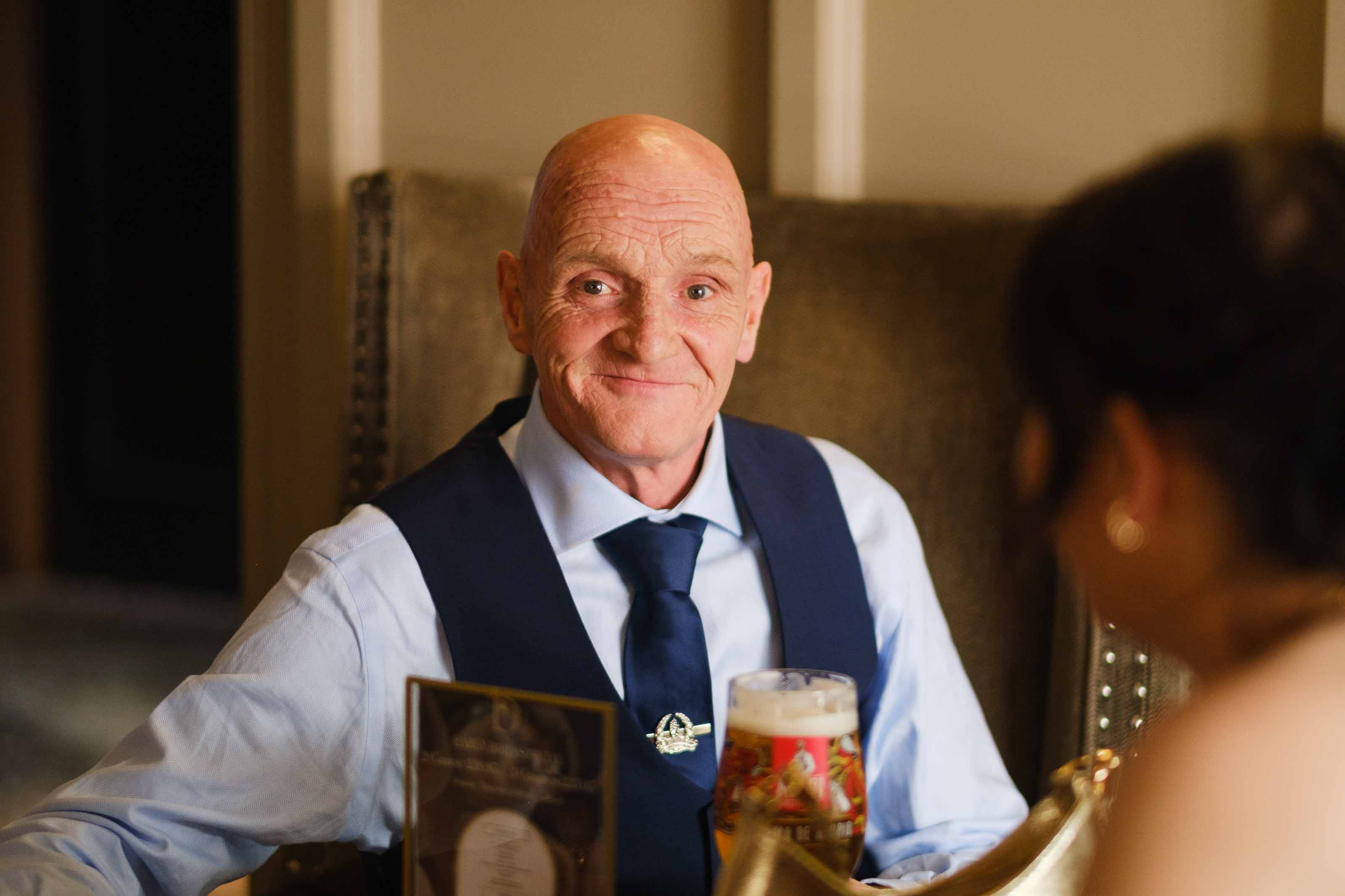 Guests celebrating at Dumfries Arms Hotel wedding